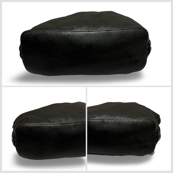 Rebecca Minkoff Isobel Black Pebble Leather Hobo Handbag w/ Tassels - Picture 10 of 11